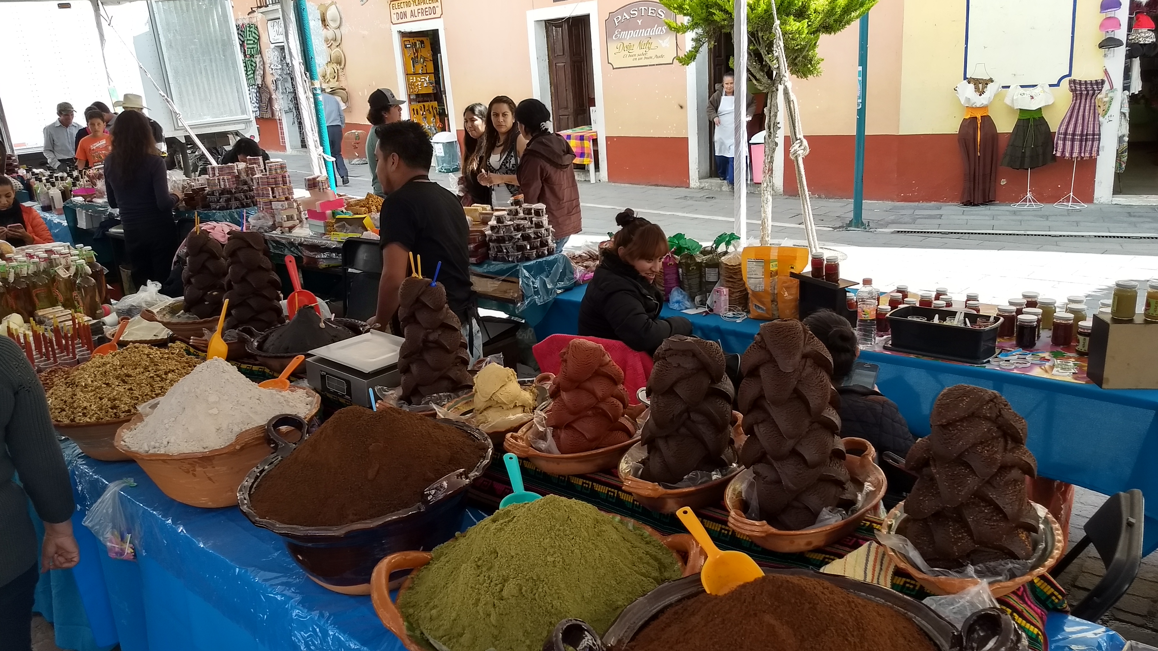 Street vendor at Real del Monte