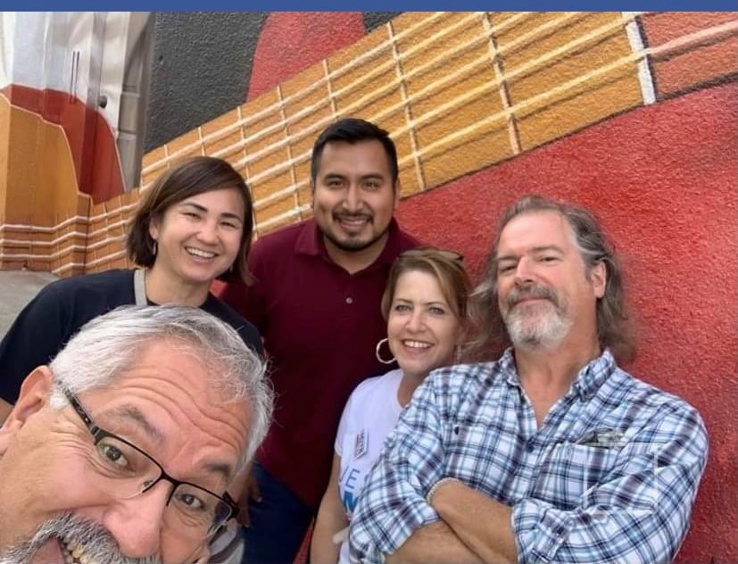 Volunteers registering voters in Lincoln, California